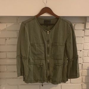 Evereve Sanctuary Utility Jacket Olive Green
